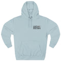 Light blue hoodie with 'Lost Mixtape' text on a white background