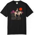 Black t-shirt with graphic design and text 'This is my algorithm' on a white background