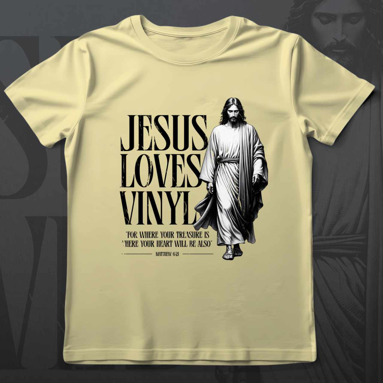 Jesus Loves Vinyl T-Shirt
