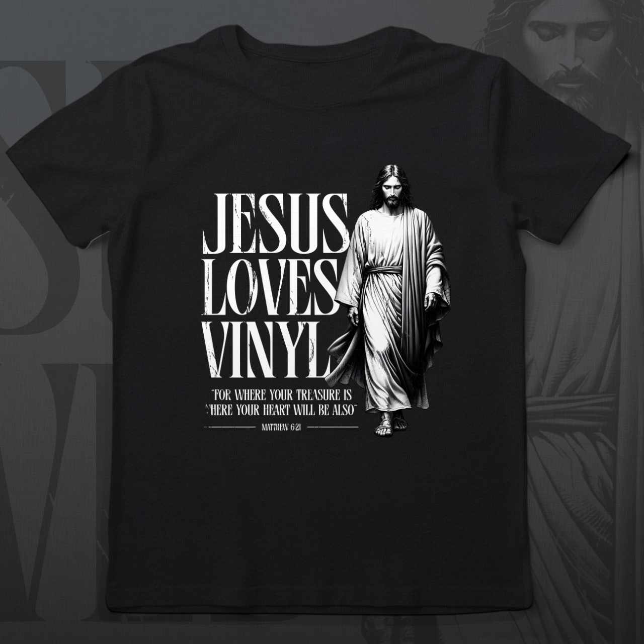 Jesus Loves Vinyl T-Shirt