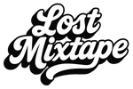 Black and white 'Lost Mixtape' text logo on a white background