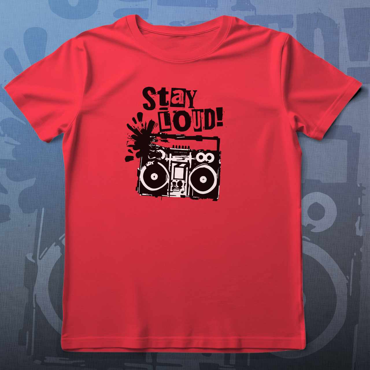 Stay Loud! Boombox Graphic T-Shirt